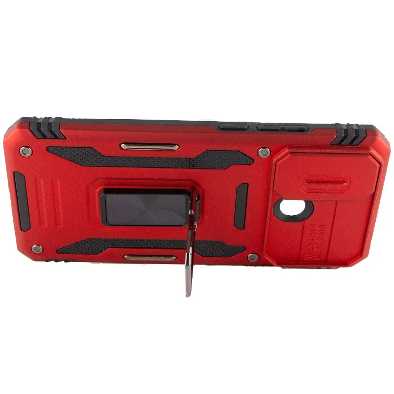Ударостійкий чохол Camshield Army Ring для Xiaomi Redmi 10C Червоний / Red — фото 5