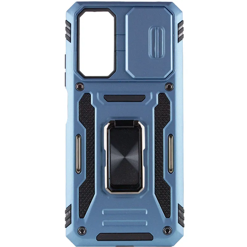 Ударостійкий чохол Camshield Army Ring для Xiaomi Redmi 10 Блакитний / Light Blue — фото 4