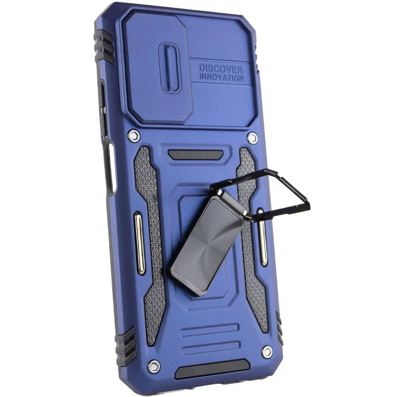 Ударостійкий чохол Camshield Army Ring для Xiaomi Redmi 9A Синій / Navy — фото 3