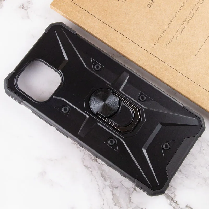 Ударостійкий чохол Pathfinder Ring для Xiaomi Redmi A1 / A2 Чорний / Black — фото 4