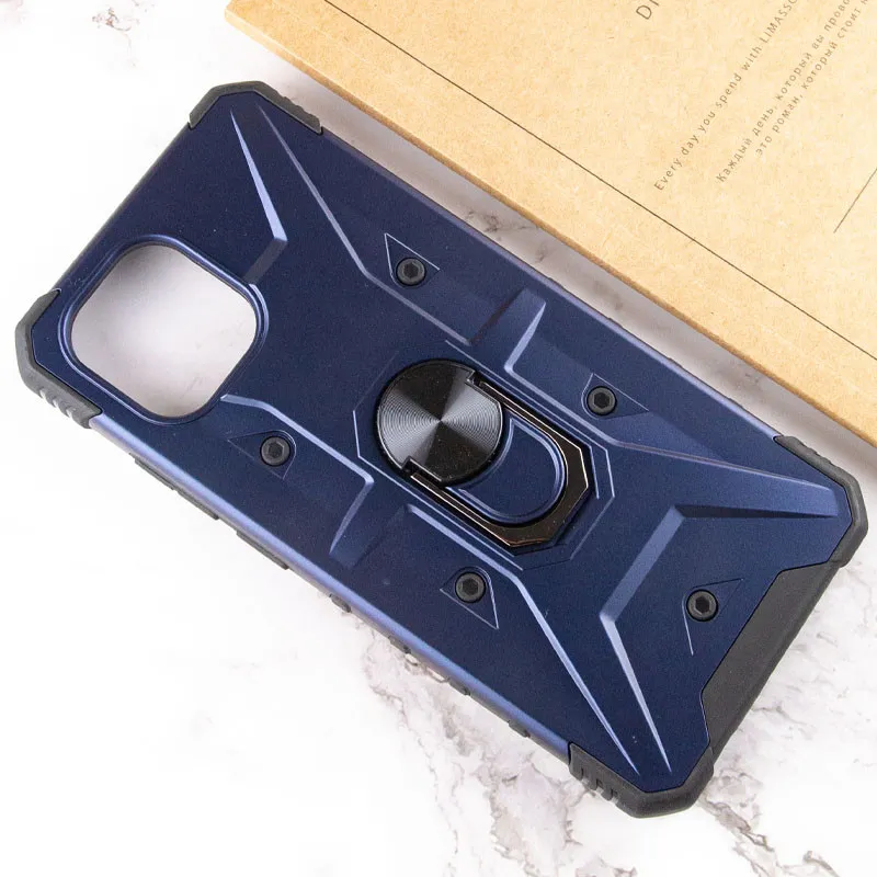 Ударостійкий чохол Pathfinder Ring для Xiaomi Redmi A1 / A2 Синій / Navy — фото 5