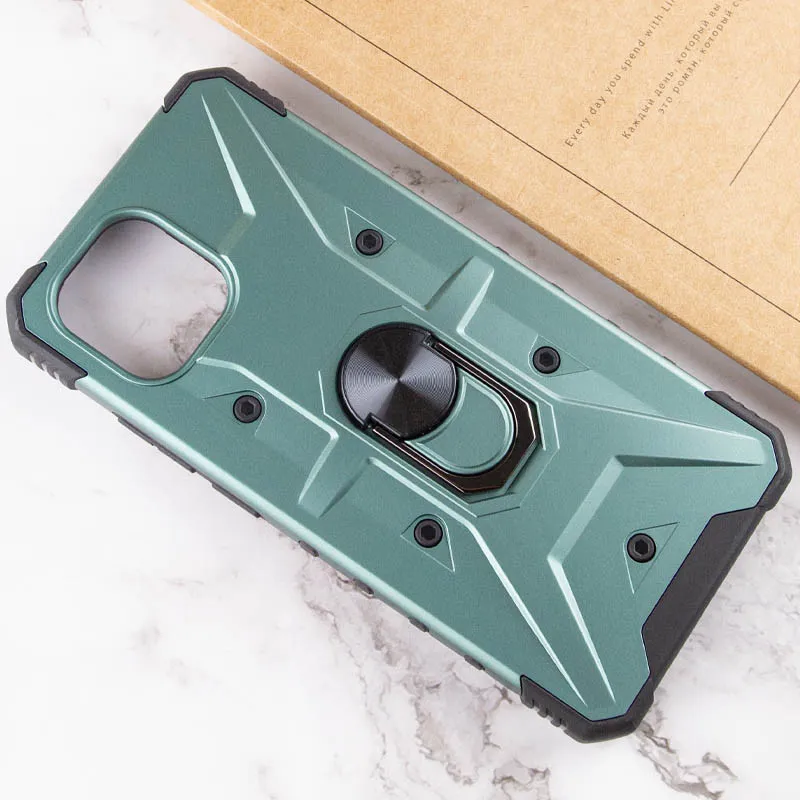 Ударостійкий чохол Pathfinder Ring для Xiaomi Redmi A1 / A2 Зелений / Green — фото 4