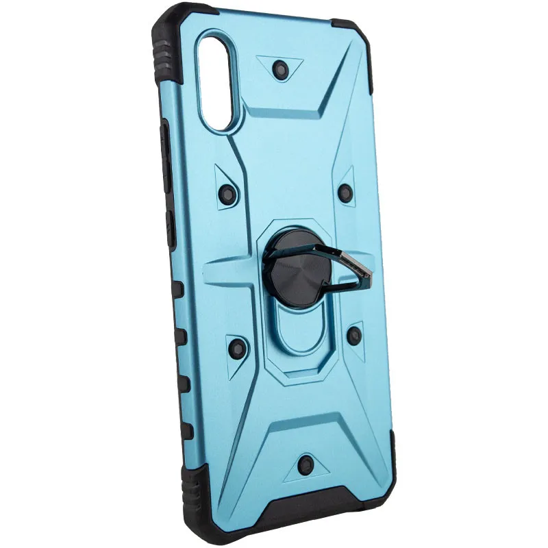 Ударостійкий чохол Pathfinder Ring для Xiaomi Redmi 9A Блакитний / Light Blue — фото 3