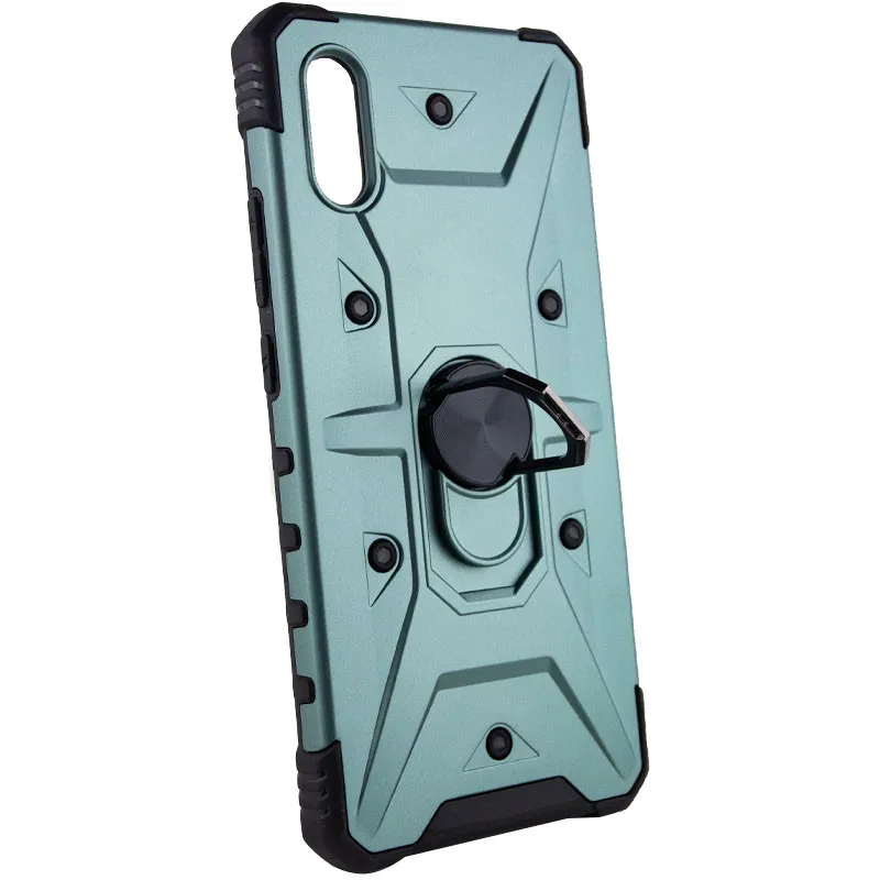 Ударостійкий чохол Pathfinder Ring для Xiaomi Redmi 9A Зелений / Green — фото 3