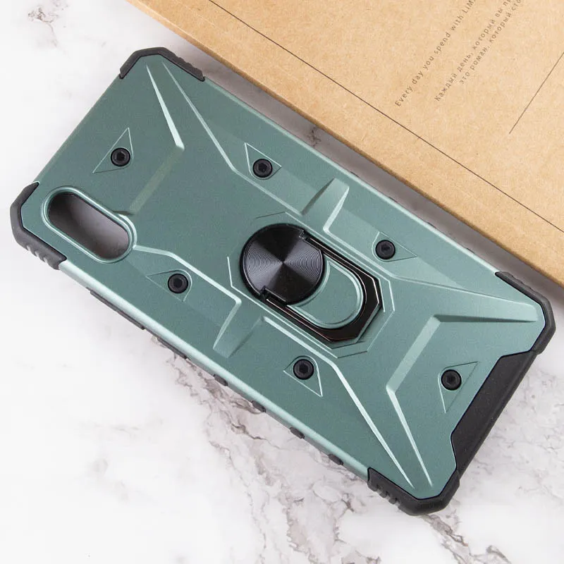 Ударостійкий чохол Pathfinder Ring для Xiaomi Redmi 9A Зелений / Green — фото 5