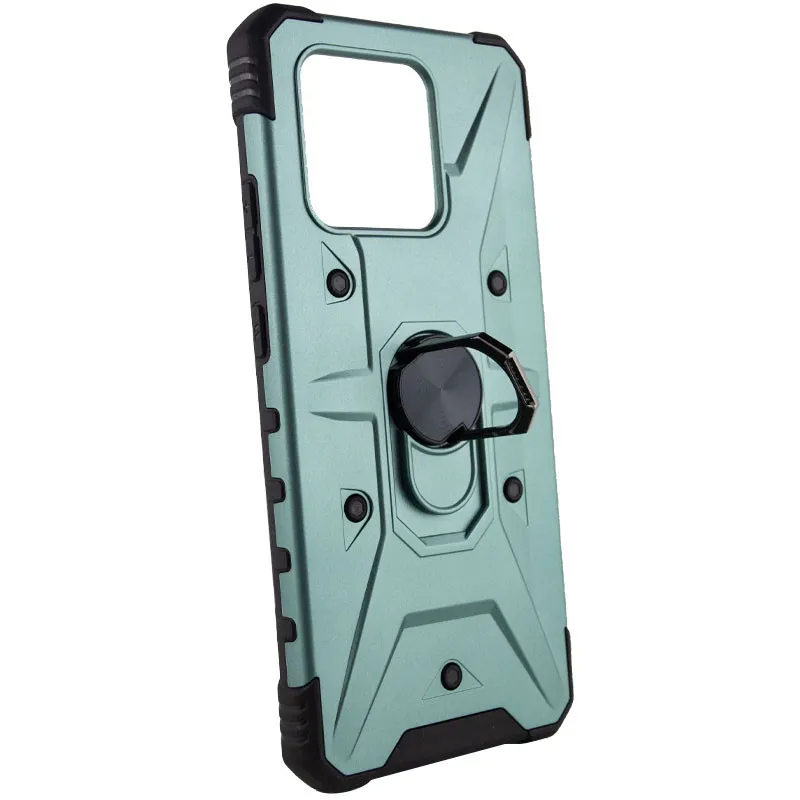 Ударостійкий чохол Pathfinder Ring для Xiaomi Redmi 10C / Poco C40 Зелений / Green — фото 2