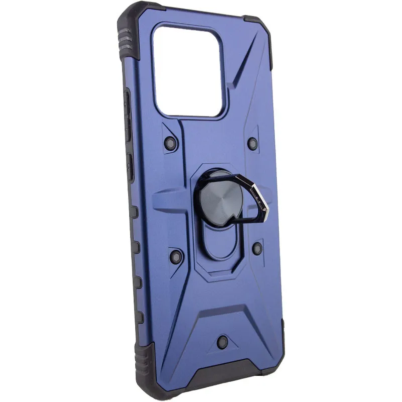 Ударостійкий чохол Pathfinder Ring для Xiaomi Redmi 10C / Poco C40 Синій / Navy — фото 2