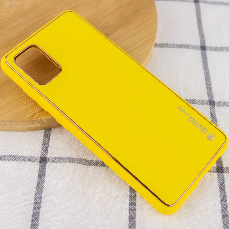 Шкіряний чохол Xshield для Samsung Galaxy A04s Жовтий / Yellow — фото 2