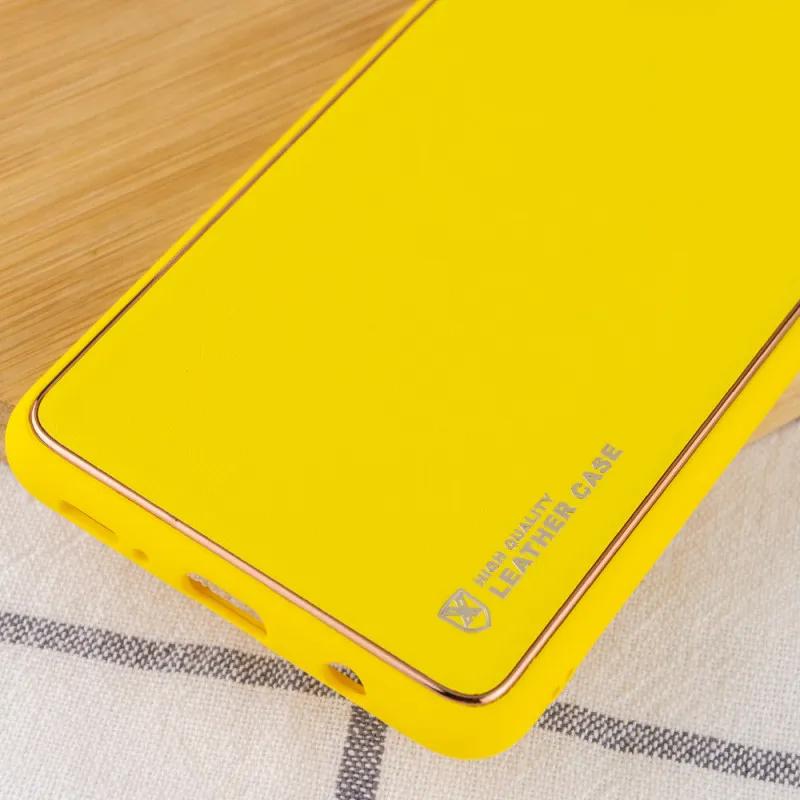 Шкіряний чохол Xshield для Samsung Galaxy A04s Жовтий / Yellow — фото 3
