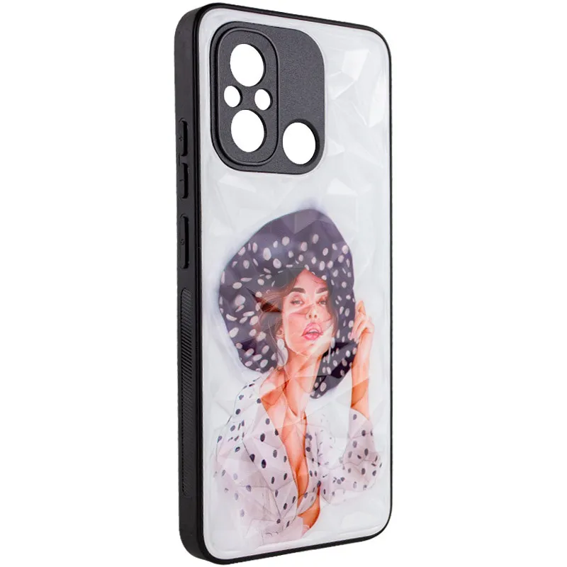 TPU+PC чохол Prisma Ladies для Xiaomi Redmi 12C / Poco C55 Girl in a hat