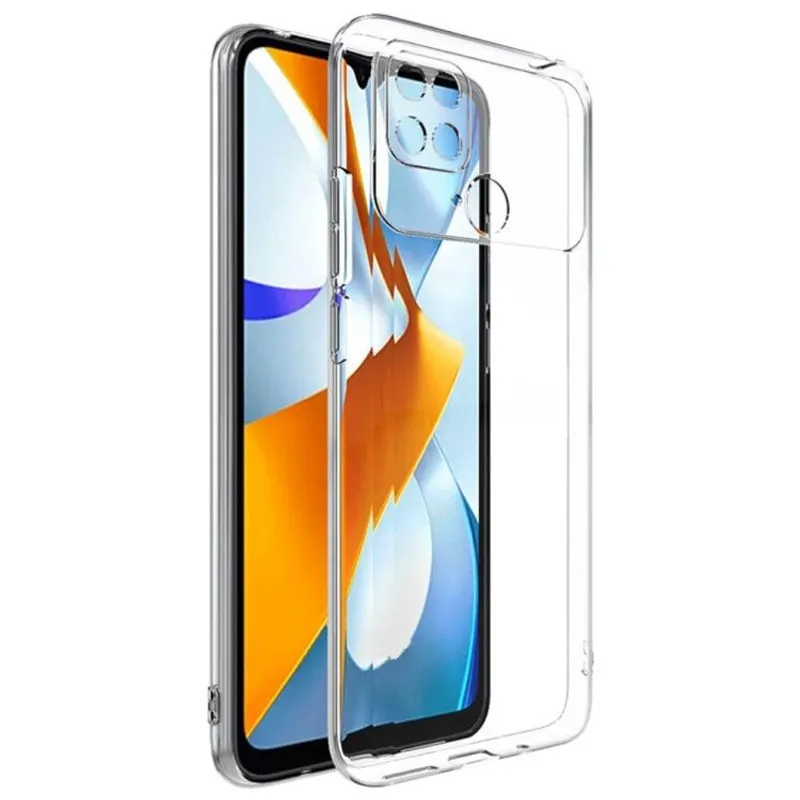 TPU чохол Epic Transparent 1,5mm Full Camera для Xiaomi Poco C40 Безбарвний