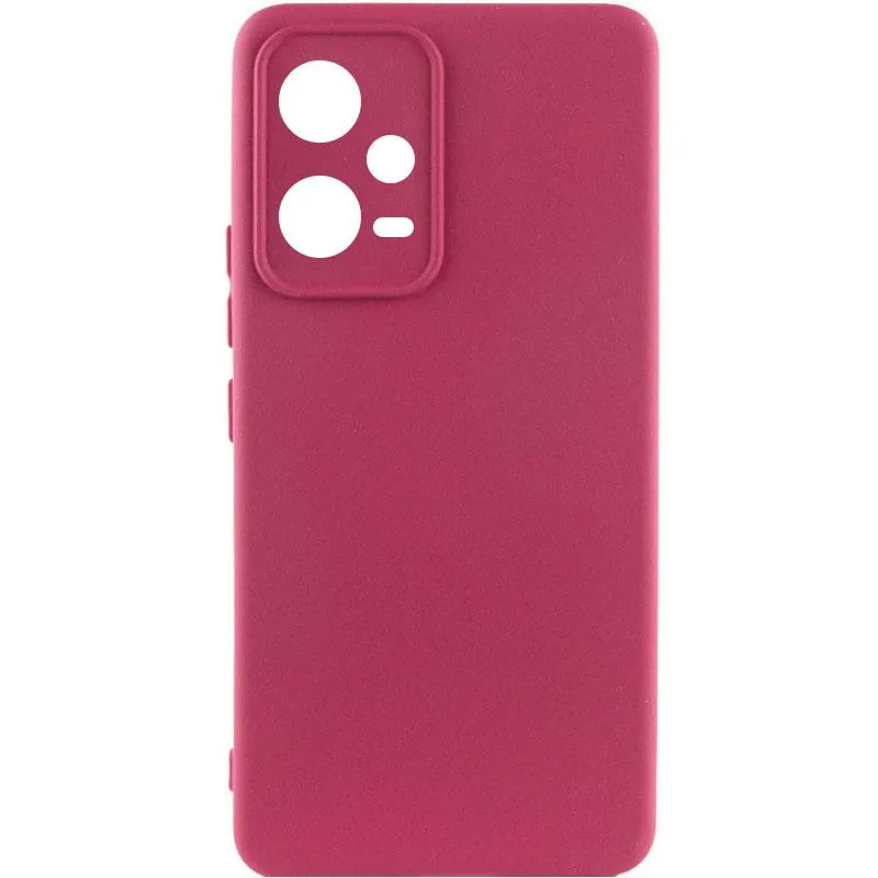 Чохол Silicone Cover Lakshmi Full Camera для Xiaomi Poco X5 5G / Redmi Note 12 5G Бордовий / Marsala