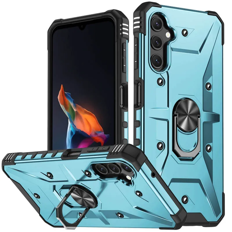 Ударостійкий чохол Pathfinder Ring для Samsung Galaxy A14 4G/5G Блакитний / Light Blue