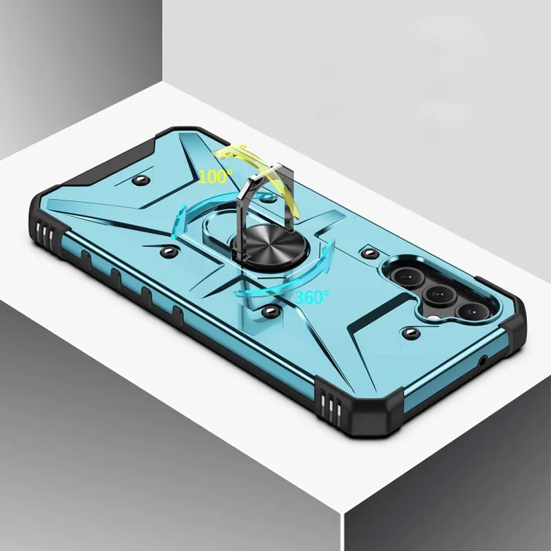 Ударостійкий чохол Pathfinder Ring для Samsung Galaxy A14 4G/5G Блакитний / Light Blue — фото 3