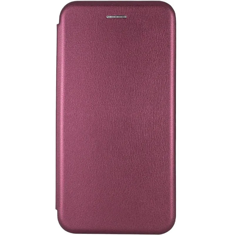 Шкіряний чохол-книжка Classy для Xiaomi Redmi Note 12 4G Бордовий