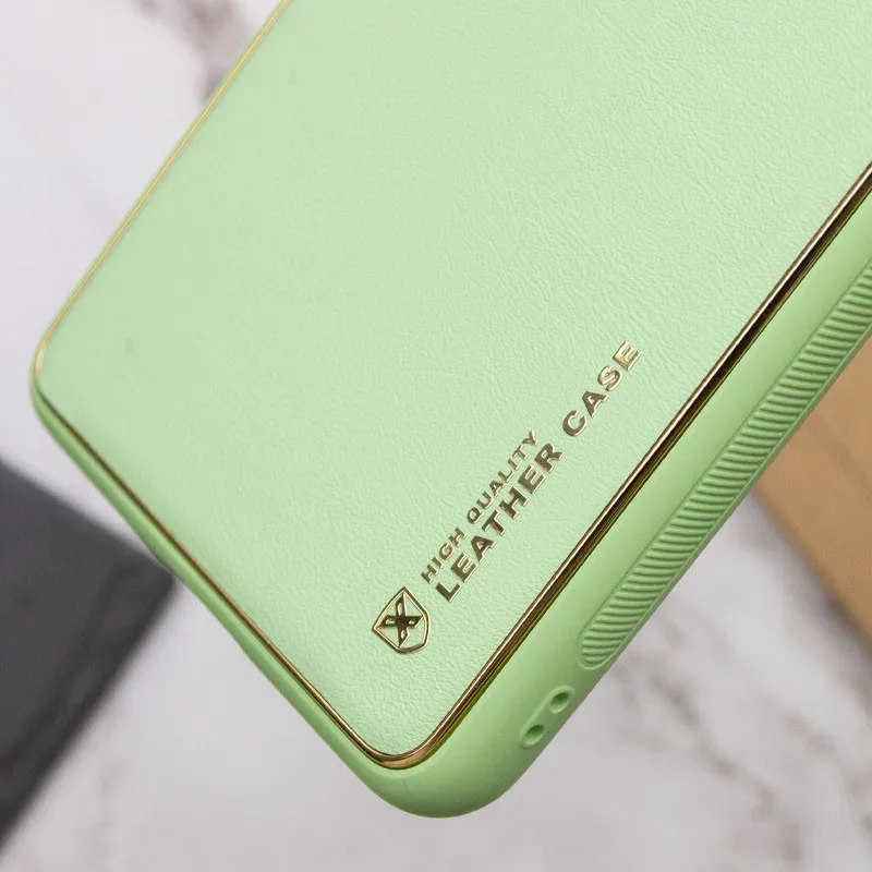 Шкіряний чохол Xshield для Xiaomi Poco X5 5G / Redmi Note 12 5G Зелений / Pistachio — фото 4