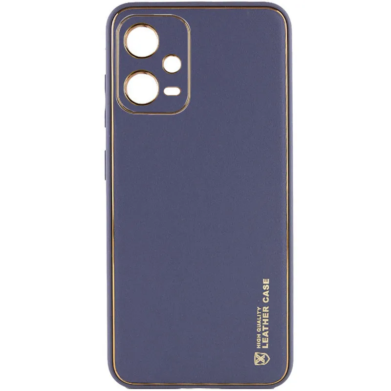 Шкіряний чохол Xshield для Xiaomi Poco X5 5G / Redmi Note 12 5G Сірий / Lavender Gray