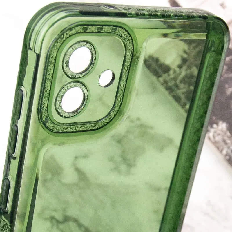 Чохол TPU Starfall Clear для Samsung Galaxy A04e Зелений — фото 5