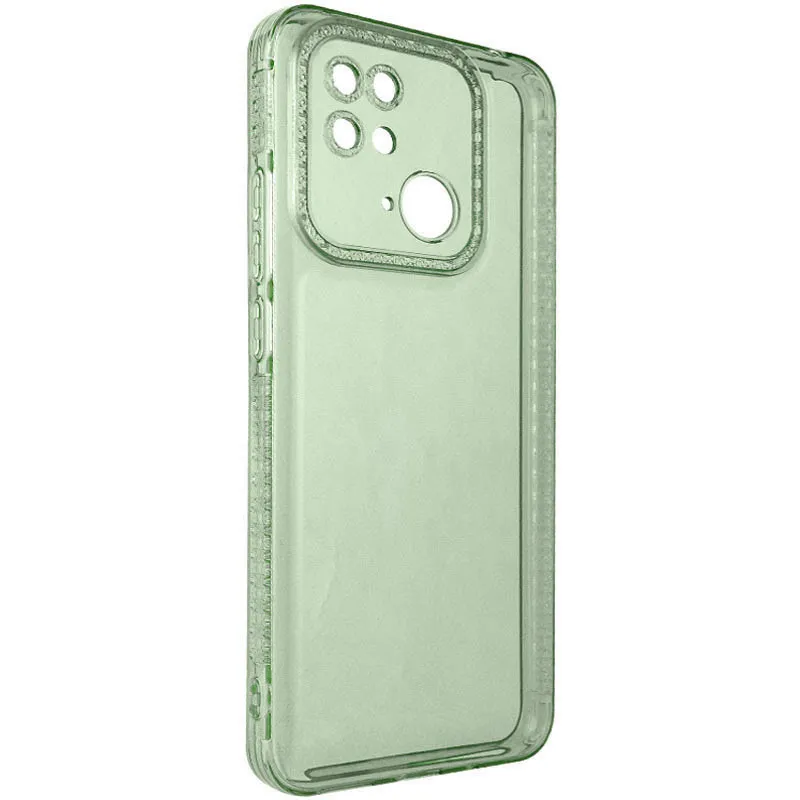 Чохол TPU Starfall Clear для Xiaomi Redmi 10C Зелений