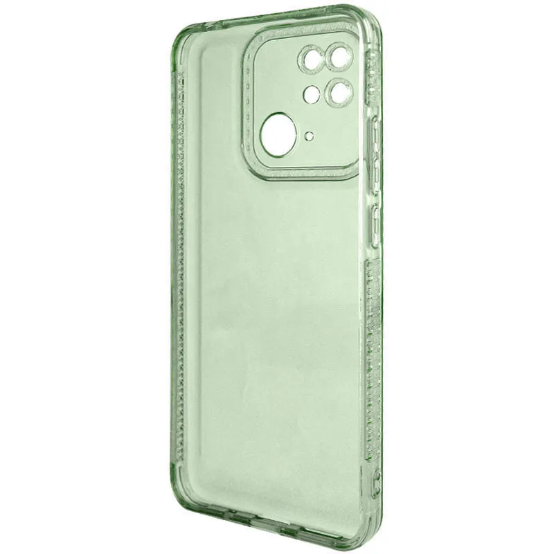Чохол TPU Starfall Clear для Xiaomi Redmi 10C Зелений — фото 3