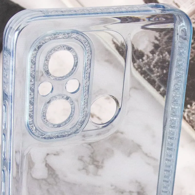 Чохол TPU Starfall Clear для Xiaomi Redmi 12C Блакитний — фото 5