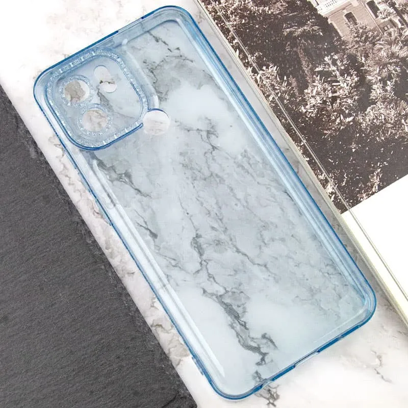 Чохол TPU Starfall Clear для Xiaomi Poco C51 Блакитний — фото 5