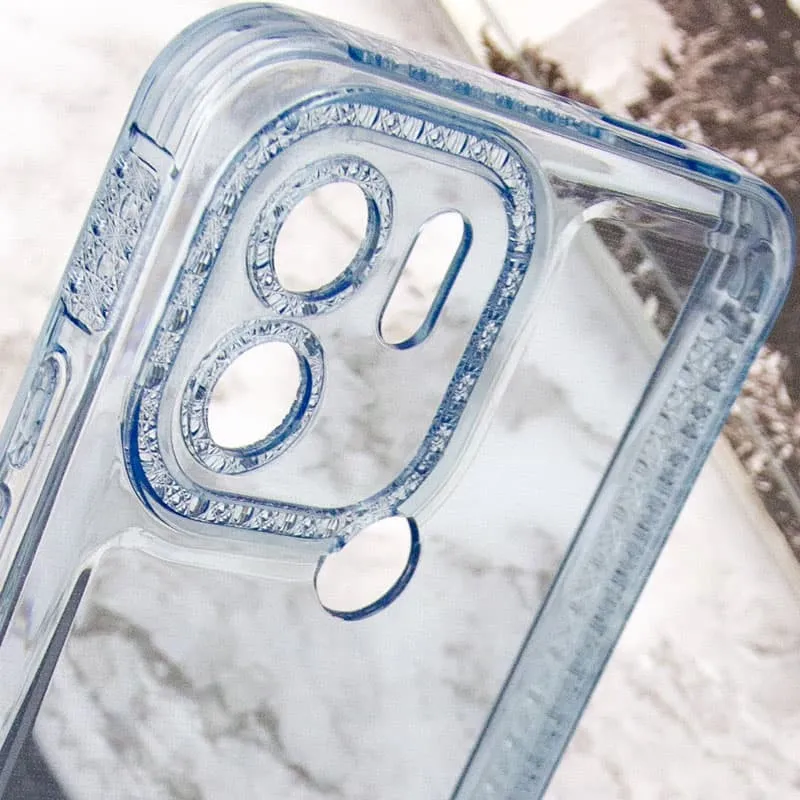 Чохол TPU Starfall Clear для Xiaomi Poco C51 Блакитний — фото 6