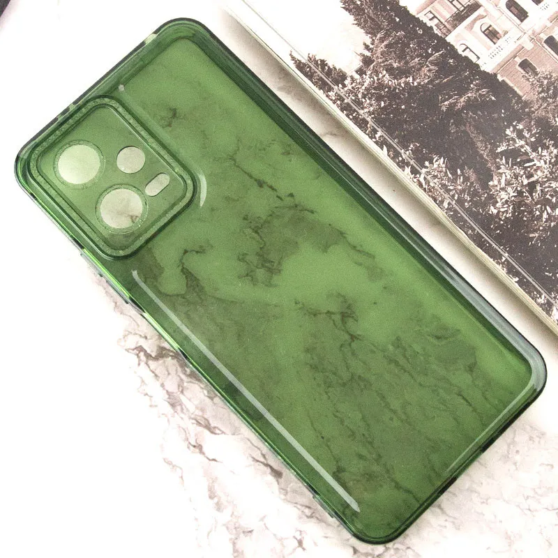 Чохол TPU Starfall Clear для Xiaomi Poco X5 5G / Redmi Note 12 5G Зелений — фото 5