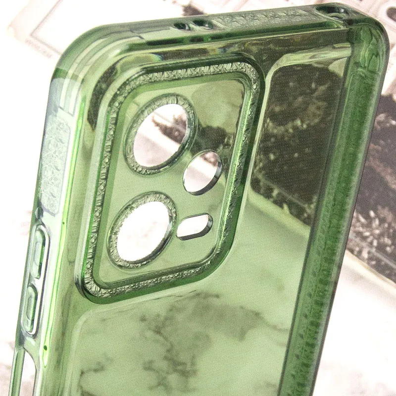 Чохол TPU Starfall Clear для Xiaomi Poco X5 5G / Redmi Note 12 5G Зелений — фото 5