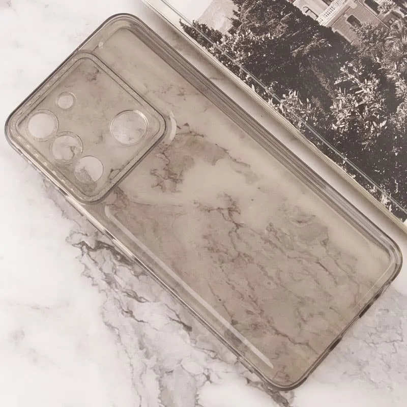 Чохол TPU Starfall Clear для Xiaomi Poco X5 5G / Redmi Note 12 5G Сірий — фото 4