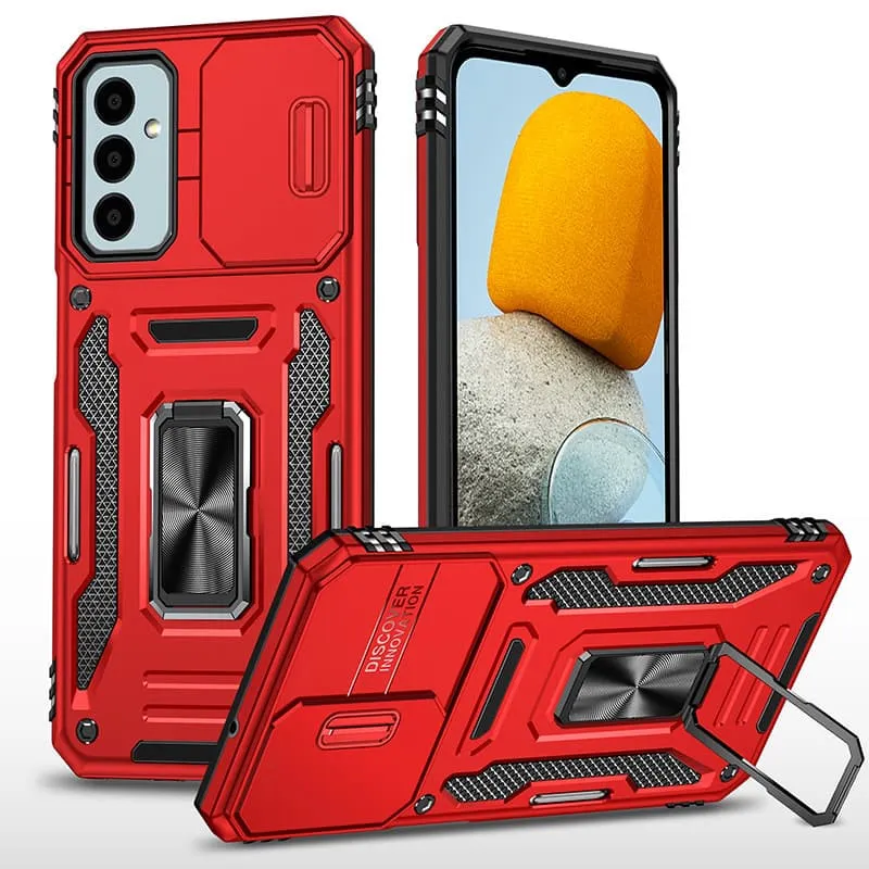 Ударостійкий чохол Camshield Army Ring для Samsung Galaxy A14 4G/5G Червоний / Red
