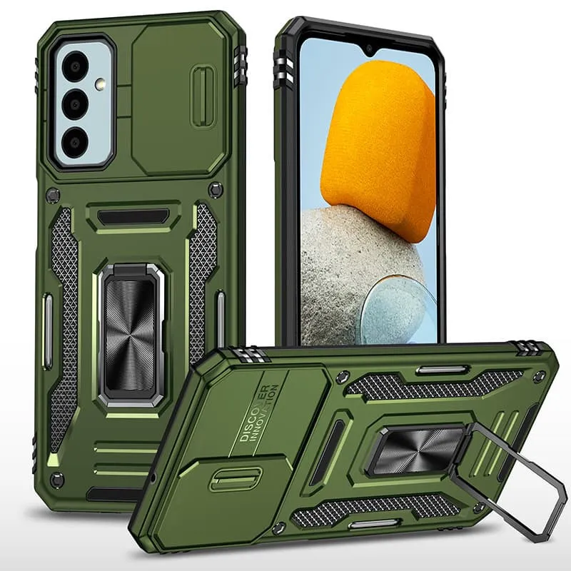 Ударостійкий чохол Camshield Army Ring для Samsung Galaxy A14 4G/5G Оливковий / Army Green