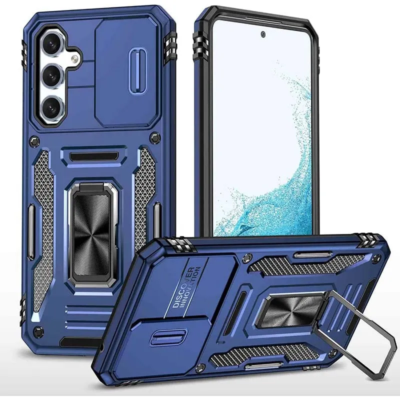 Ударостійкий чохол Camshield Army Ring для Samsung Galaxy A54 5G Синій / Navy