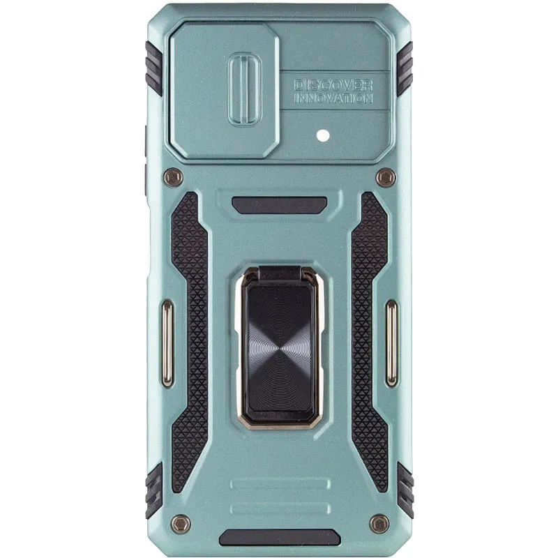 Ударостійкий чохол Camshield Army Ring для Xiaomi Poco X5 5G / Note 12 5G Зелений / Light Green — фото 2