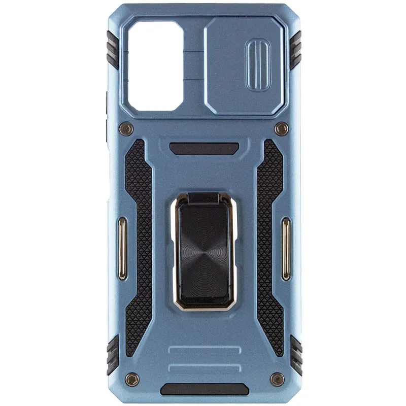 Ударостійкий чохол Camshield Army Ring для Xiaomi Poco X5 Pro 5G / Note 12 Pro 5G Блакитний / Light Blue — фото 3