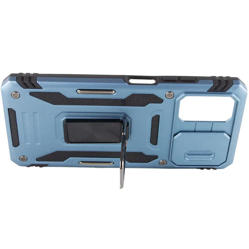 Ударостійкий чохол Camshield Army Ring для Xiaomi Poco X5 Pro 5G / Note 12 Pro 5G Блакитний / Light Blue — фото 5