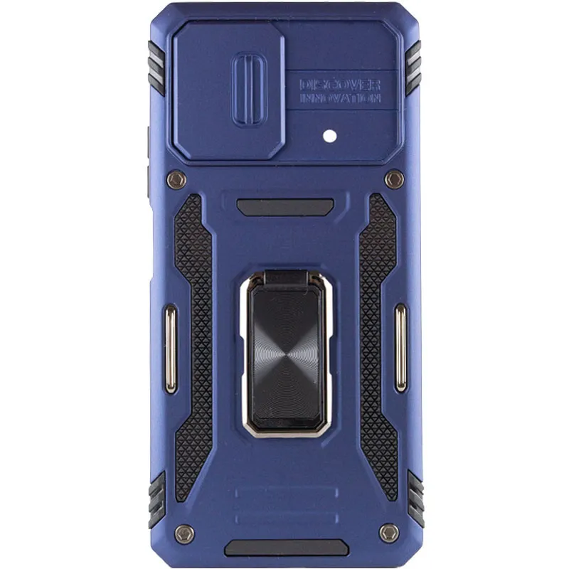 Ударостійкий чохол Camshield Army Ring для Xiaomi Poco X5 Pro 5G / Note 12 Pro 5G Синій / Navy — фото 2