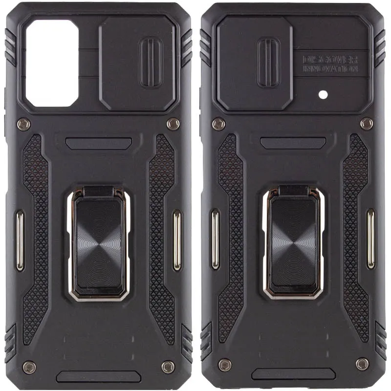 Ударостійкий чохол Camshield Army Ring для Xiaomi Poco X5 Pro 5G / Note 12 Pro 5G Чорний / Black