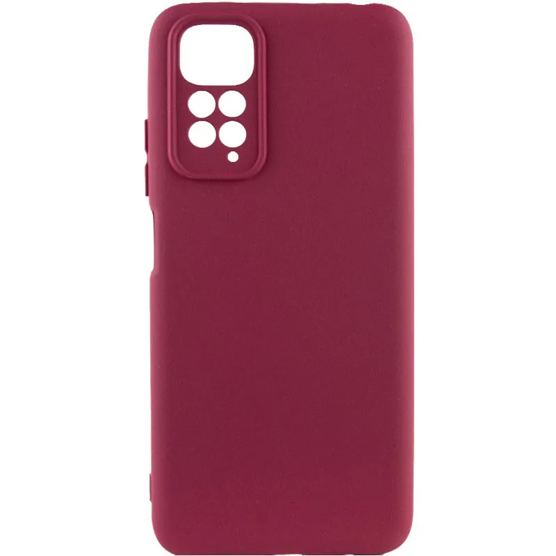 Чохол Silicone Cover Lakshmi Full Camera для Xiaomi Redmi Note 11 Pro 4G/5G / 12 Pro 4G Бордовий / Plum