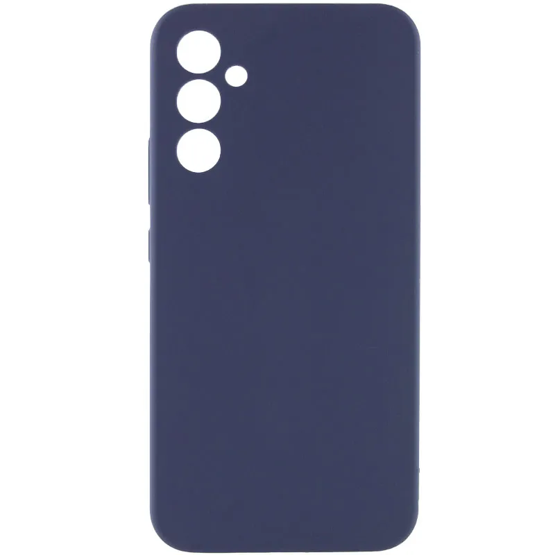 Чохол Silicone Cover Lakshmi Full Camera (AAA) для Samsung Galaxy A34 5G Темно-синій / Midnight blue