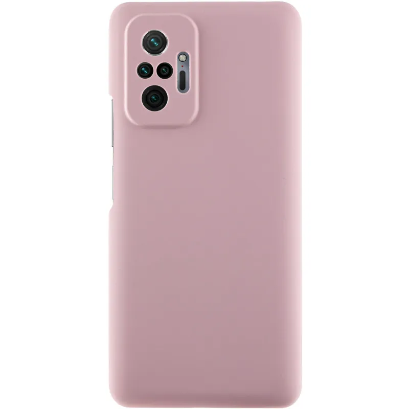 Чохол Silicone Cover Lakshmi Full Camera для Xiaomi Redmi Note 10 Pro / 10 Pro Max Рожевий / Pink Sand