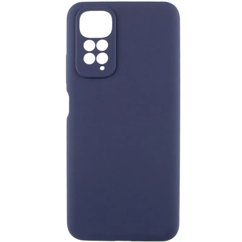 Чохол Silicone Cover Lakshmi Full Camera для Xiaomi Redmi Note 11 / Note 11S Темно-синій / Midnight blue
