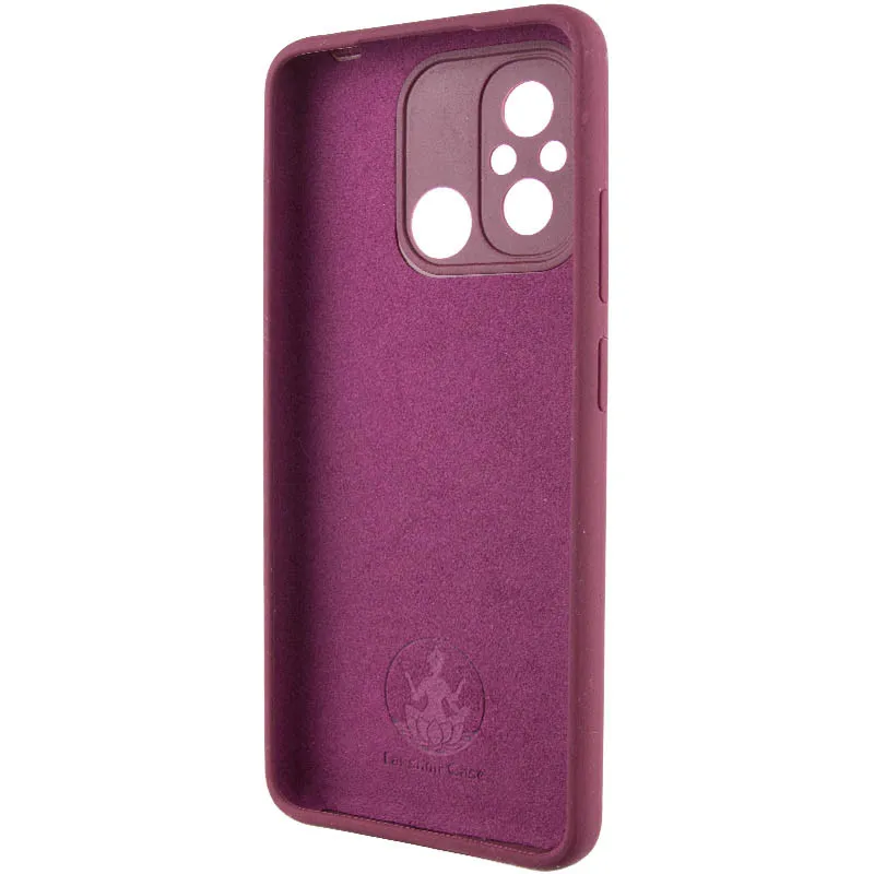 Чохол Silicone Cover Lakshmi Full Camera для Xiaomi Redmi 12C Бордовий / Plum — фото 5