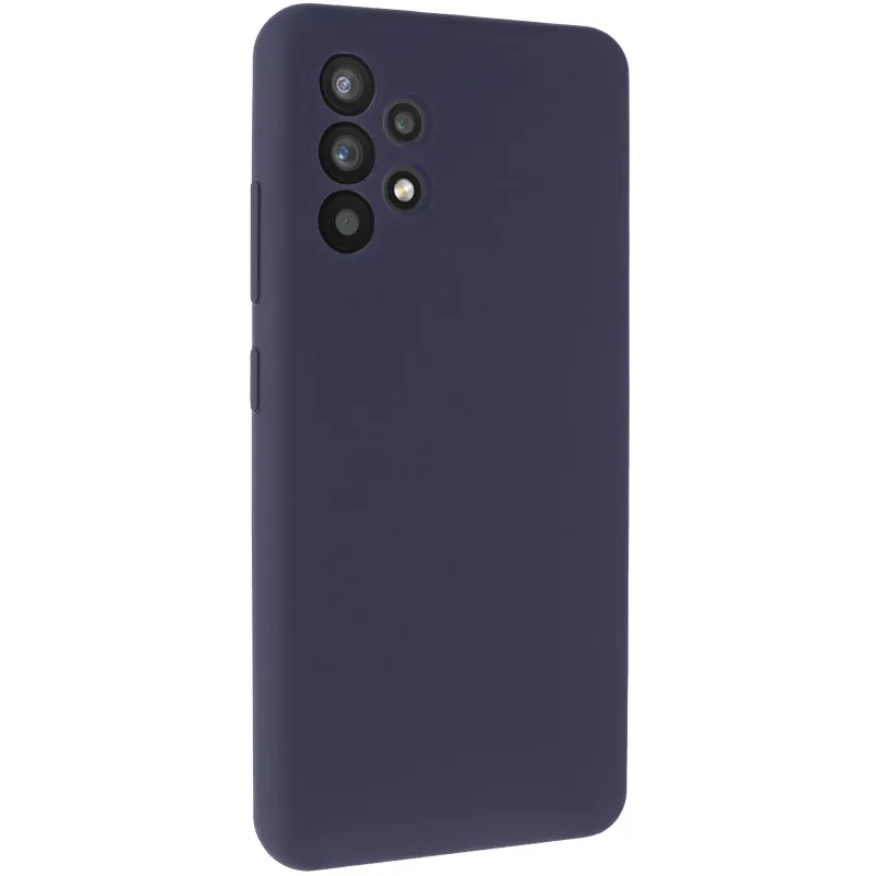 Чохол Silicone Cover Lakshmi Full Camera (AAA) для Samsung Galaxy A32 4G Темно-синій / Midnight blue