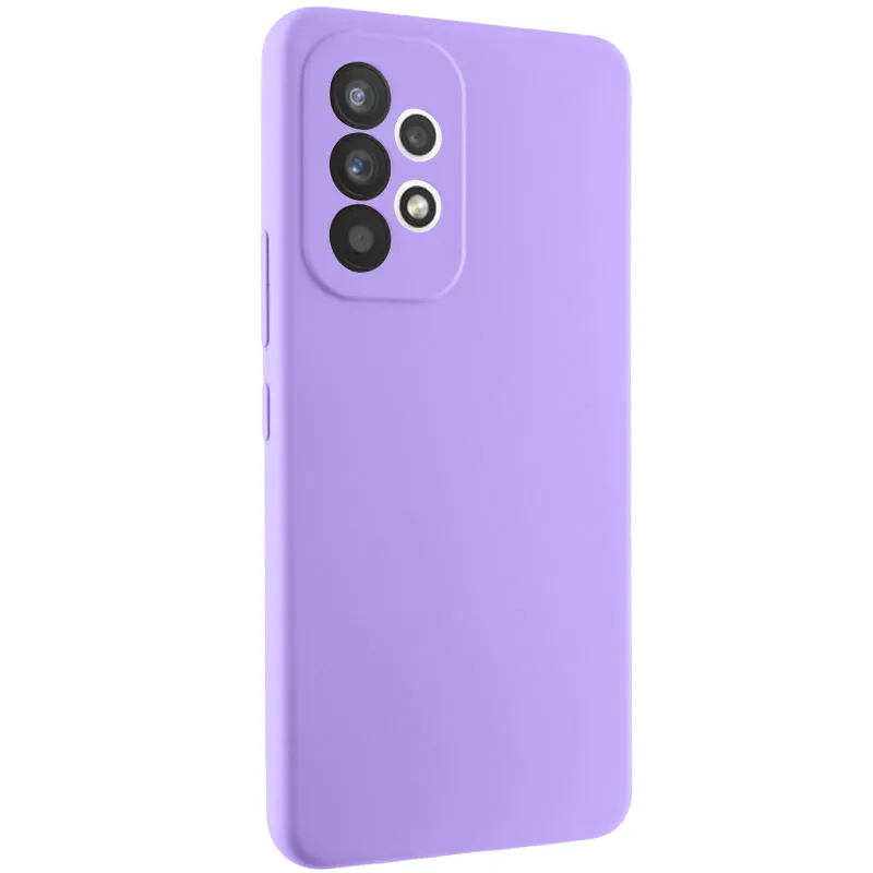 Чохол Silicone Cover Lakshmi Full Camera для Samsung Galaxy A53 5G Бузковий / Dasheen