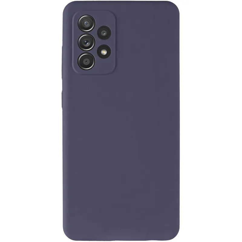 Чохол Silicone Cover Lakshmi Full Camera для Samsung Galaxy A52 4G / A52 5G / A52s Темно-синій / Midnight blue — фото 3
