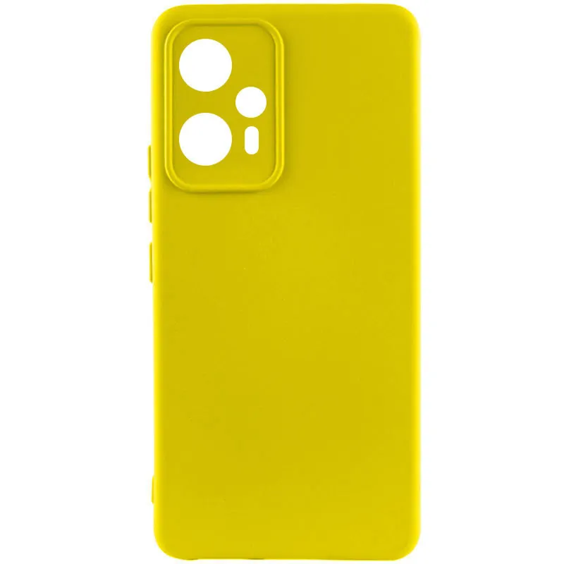 Чохол Silicone Cover Lakshmi Full Camera для Xiaomi Redmi Note 12T Pro Жовтий / Flash