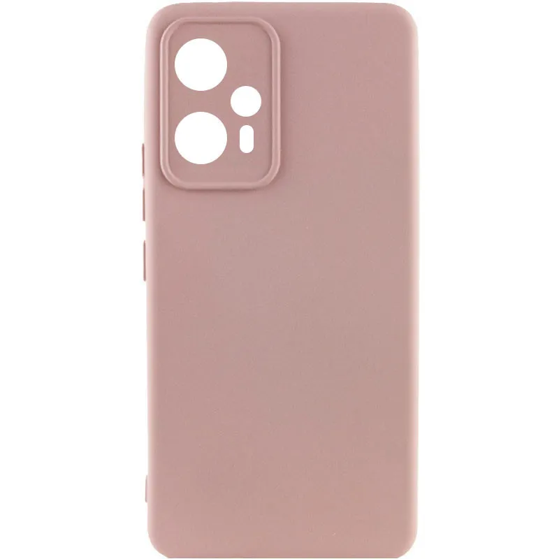 Чохол Silicone Cover Lakshmi Full Camera для Xiaomi Redmi Note 12T Pro Рожевий / Pink Sand