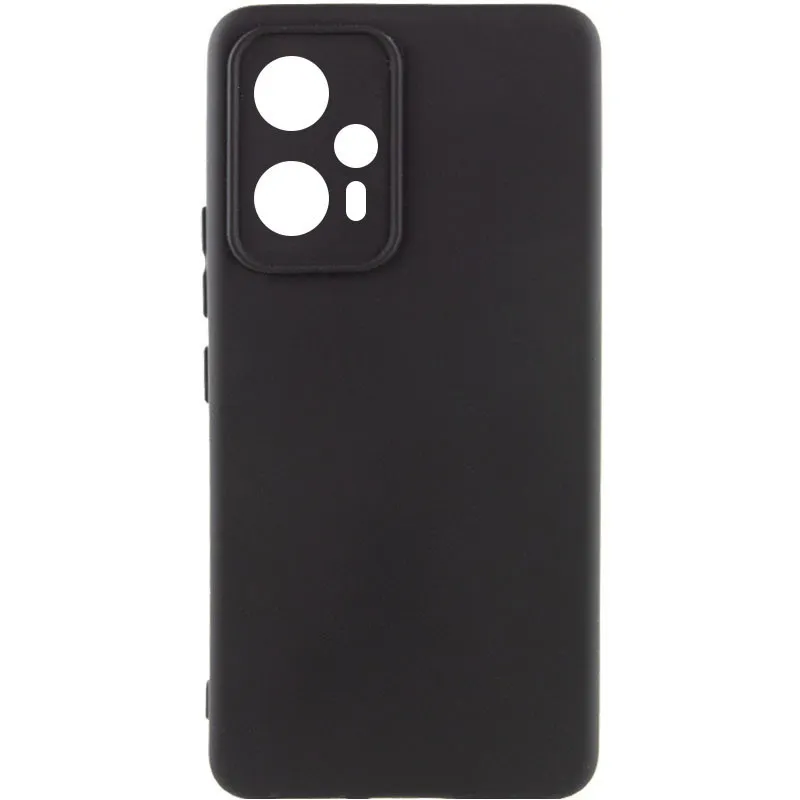 Чохол Silicone Cover Lakshmi Full Camera для Xiaomi Redmi Note 12T Pro Чорний / Black