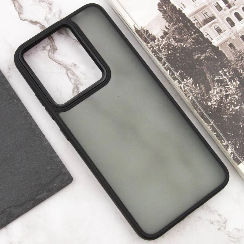 Чохол TPU+PC Lyon Frosted для Xiaomi Redmi 12C Black — фото 5
